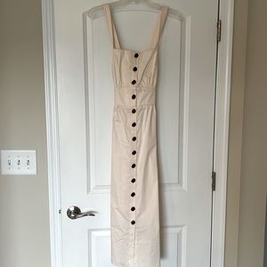 ba&sh: DRESS CYBELLE, OFF WHITE, Small